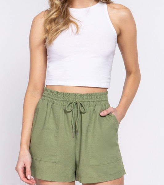 Kayla Shorts (Light Olive)