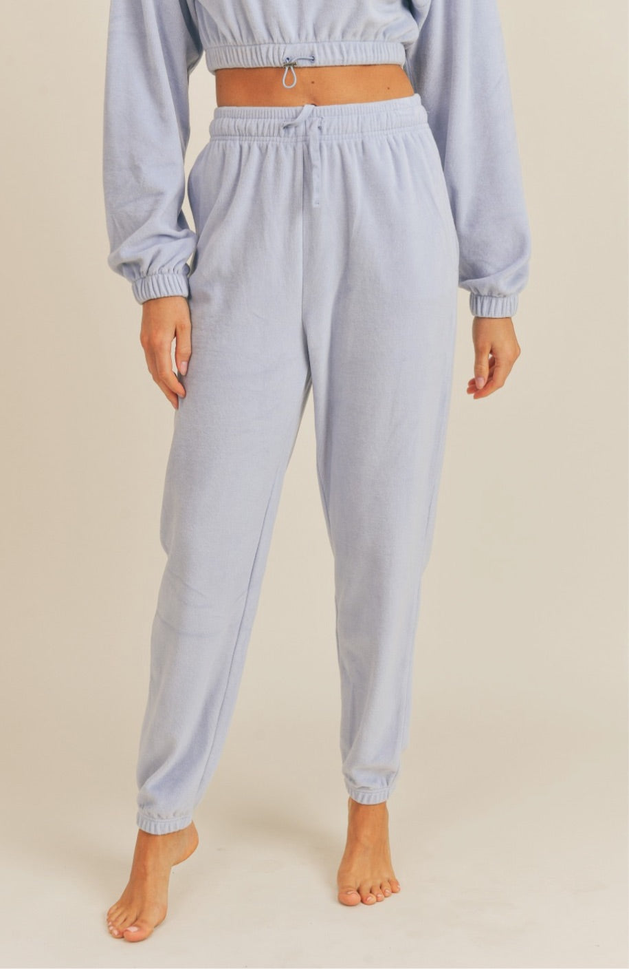 Nena Velour Sweats set (BLUE)