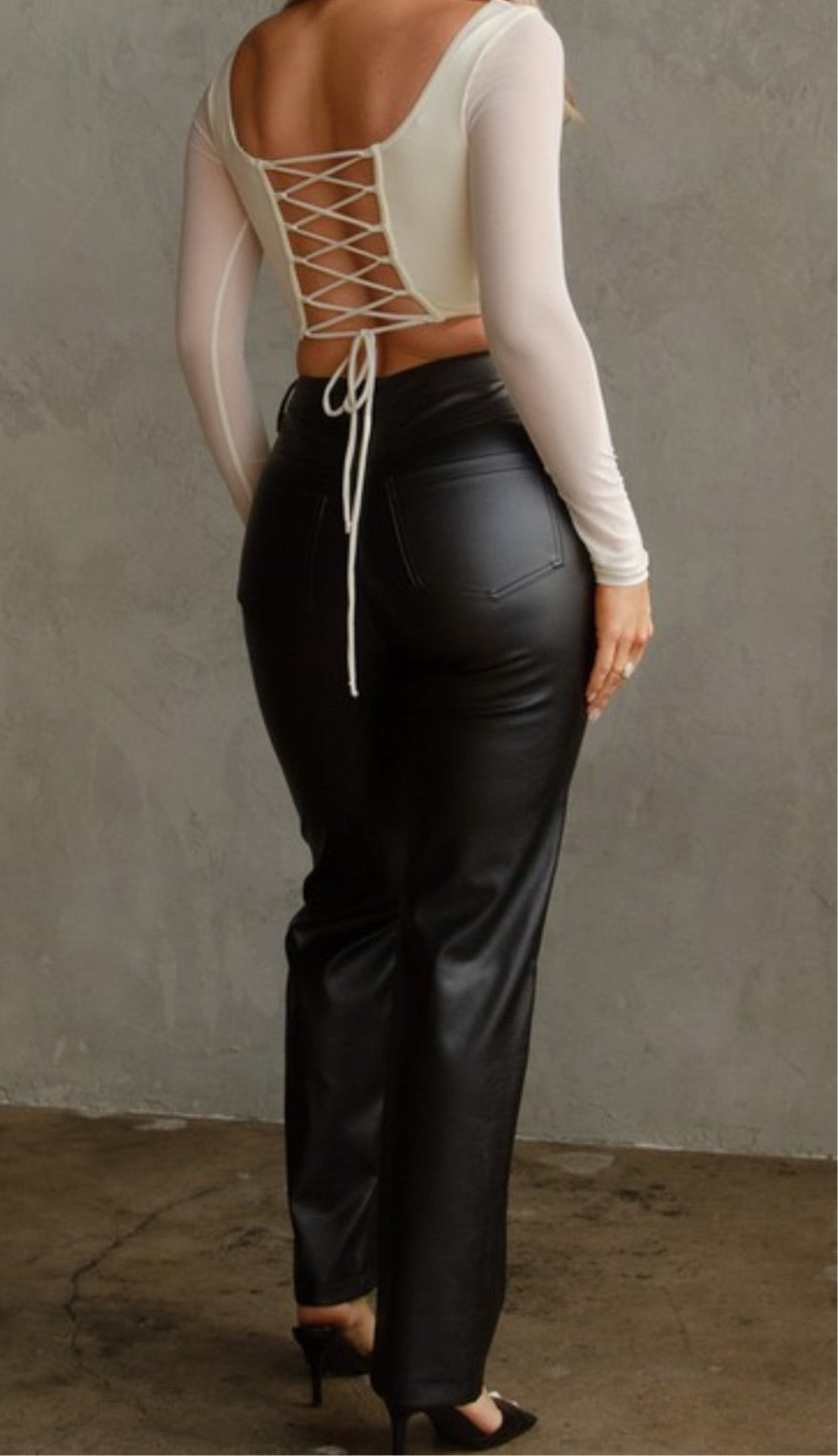 Amanda Vegan leather pants