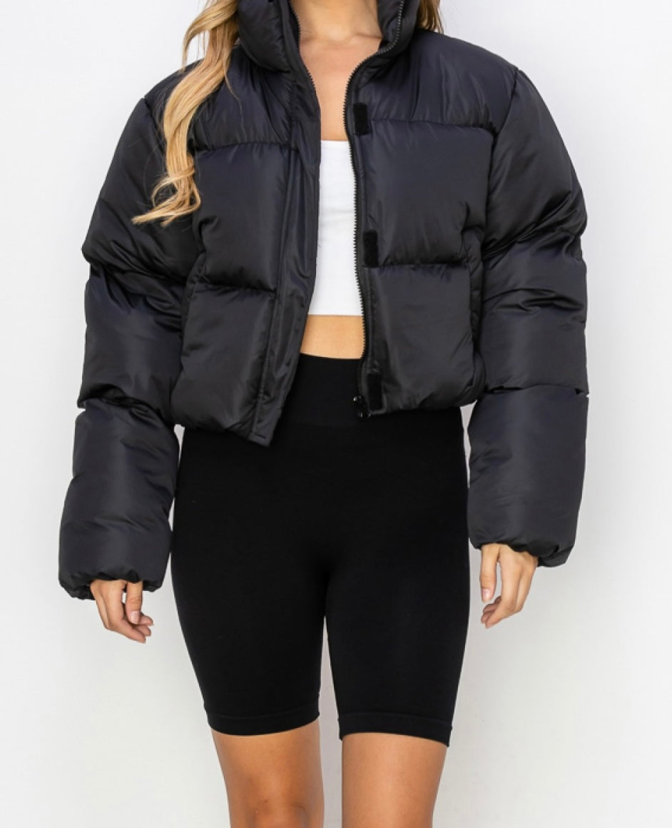 Lana puffer jacket (BLACK)