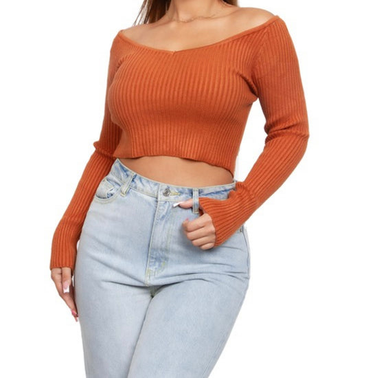 Bridgette crop sweater top